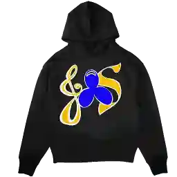 hoodie with screen printed design